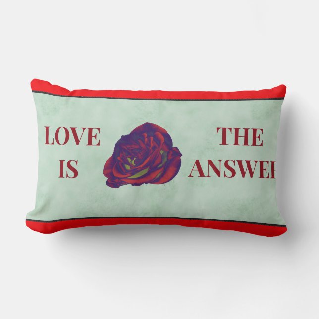 Rectangle Coussin de bois de rose rouge (Recto)