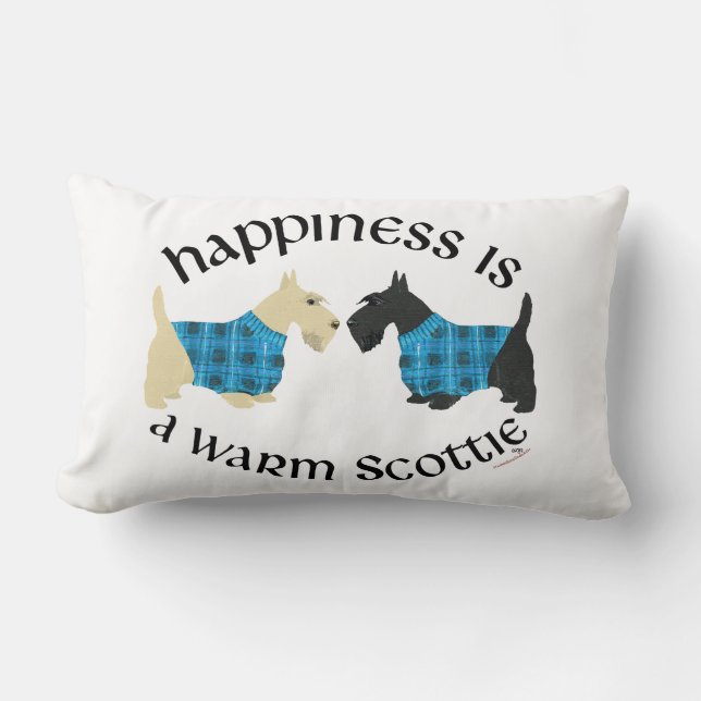 Rectangle Coussin de bonheur Scottish Terrier (Recto)