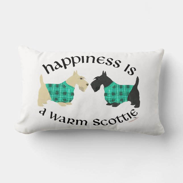 Rectangle Coussin de bonheur Scottish Terrier (Recto)