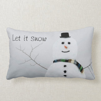Rectangle Coussin de bonhomme de neige