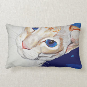 Rectangle Coussin de chat siamois