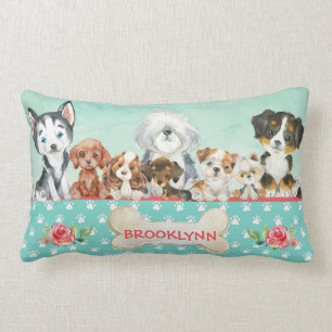 Rectangle Coussin de Chien de Chien de Chien De Chien De Chi