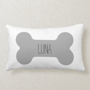 Rectangle Coussin de chien personnalisé, Coussin d'os de chi