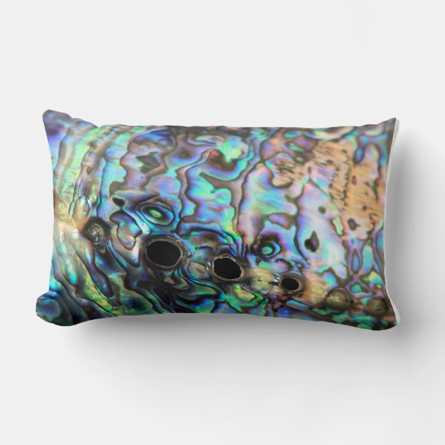 Rectangle Coussin de coque en argile paua (Recto)