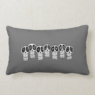Rectangle Coussin de crânes