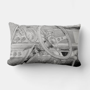 Rectangle Coussin de croquis de roue de tableau de bord de