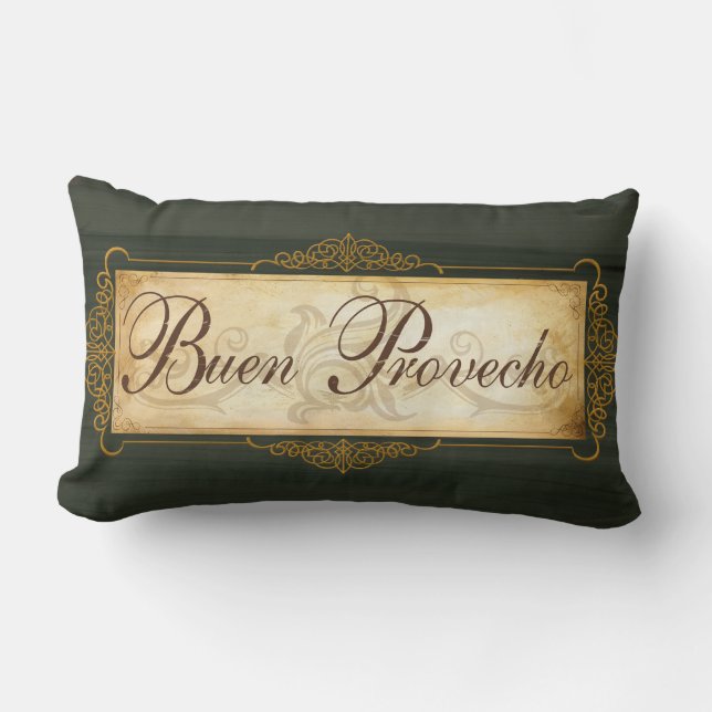 Rectangle Coussin de décor de Buon Provecho (Recto)