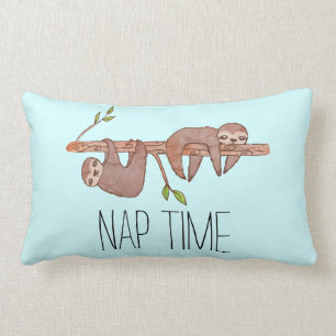Rectangle Coussin de dessin Sleepy Lazy