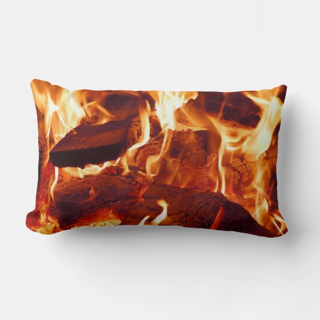 Rectangle Coussin de feu de camp (Recto)