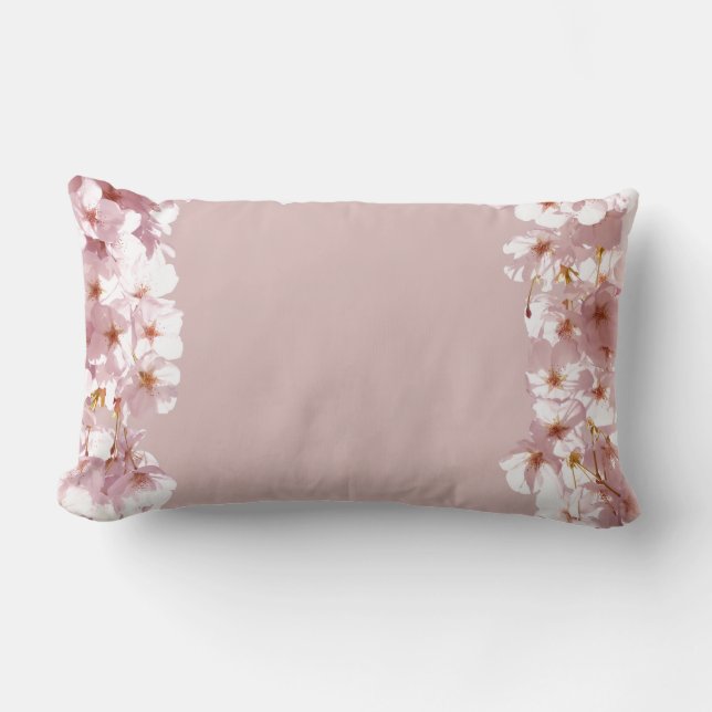 Rectangle Coussin de fleurs roses Coussin de fleurs blanches (Recto)
