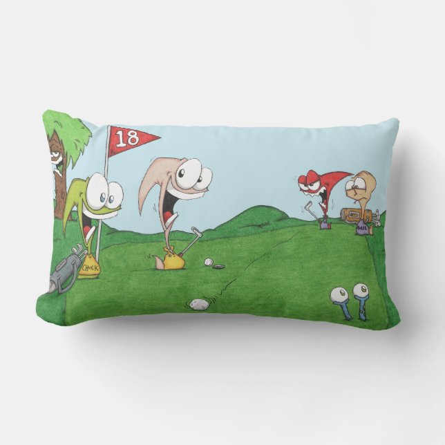 Rectangle Coussin de golf de Planet OHNO ! (Recto)