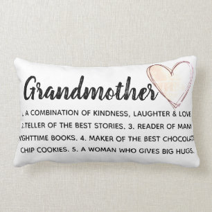 Rectangle coussin de grand-mère personnalisé
