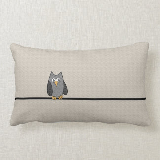 Rectangle Coussin de hibou de patchwork