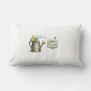 Rectangle Coussin de jardinage pour 52e anniversaire pour am