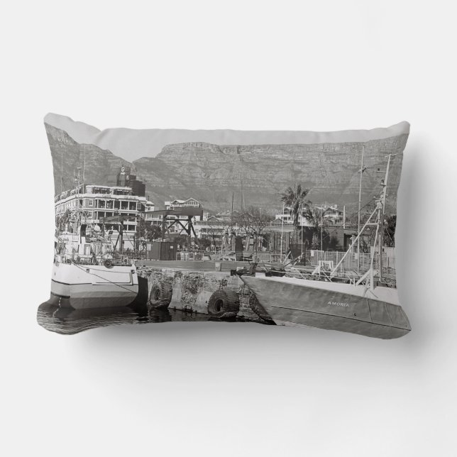 Rectangle Coussin de jet de Harbour du front de mer du Cap (Recto)
