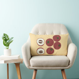 Rectangle Coussin de jet en velours de pomme