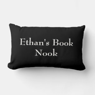 Rectangle Coussin de la cuisine, noir et blanc, personnalisa