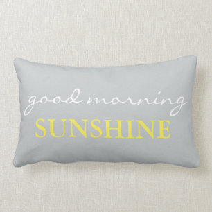 Rectangle Coussin de lit d'accent "de soleil bonjour"