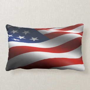 Rectangle Coussin de MoJo d'Américain de drapeau américain