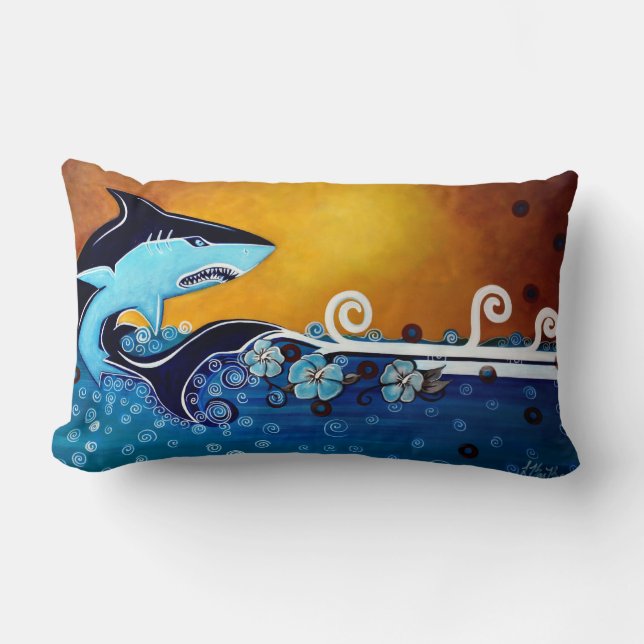Rectangle Coussin de MoJo d'Américain de requin (Recto)