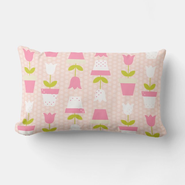 Rectangle Coussin de motif de ressort (Recto)