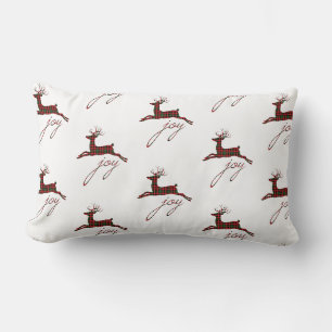 Rectangle Coussin de Noël - Plaid Joie Renne