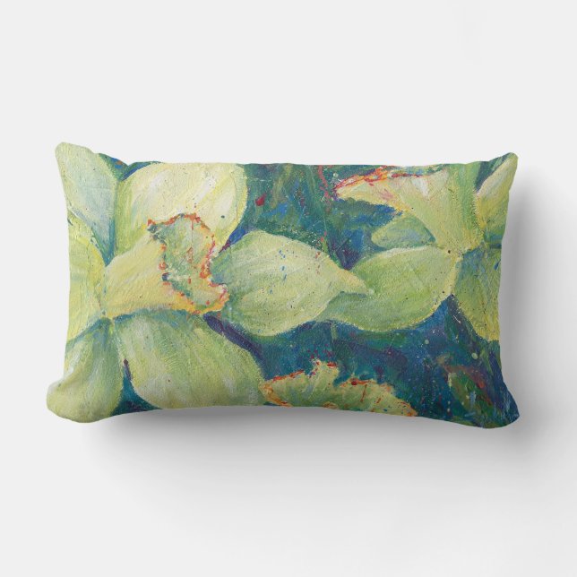 Rectangle Coussin de pistache de jonquille (Recto)