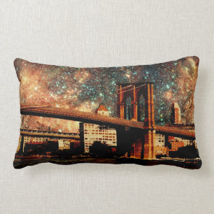 Rectangle Coussin de pont de Brooklyn de nuit étoilée
