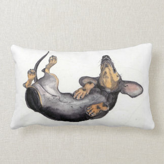 Rectangle coussin de teckel de sommeil