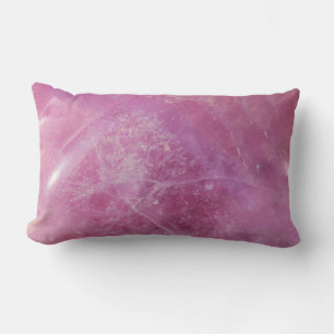 Rectangle Coussin de texture en quartz rose Gemstone Jeu d'o