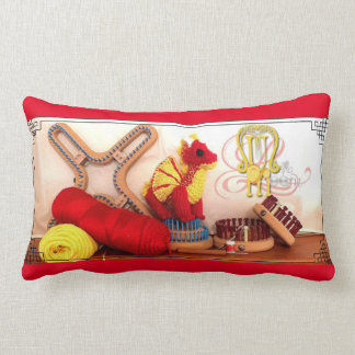 Rectangle Coussin de Tricot de Loom