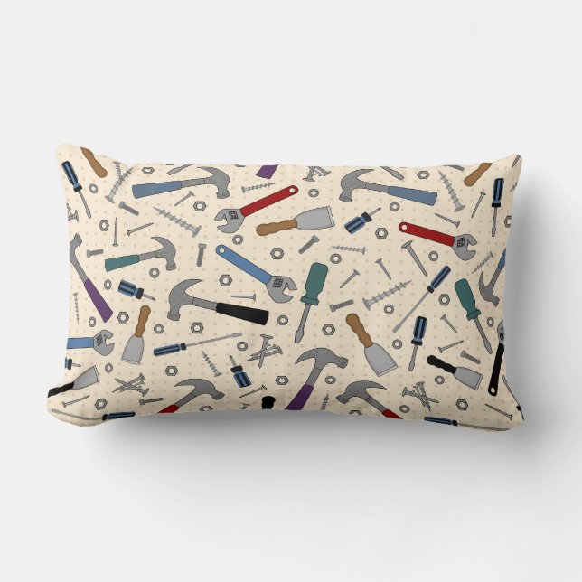 Rectangle Coussin d'ensemble d'outils papa (Recto)