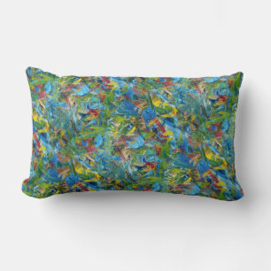 Rectangle Coussin des traits de brosse