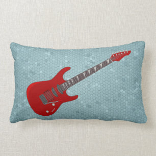 Rectangle Coussin d'illustration de guitare