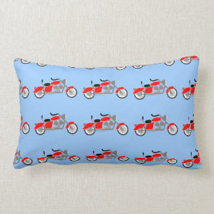 Rectangle Coussin d'impression de motocyclette partout