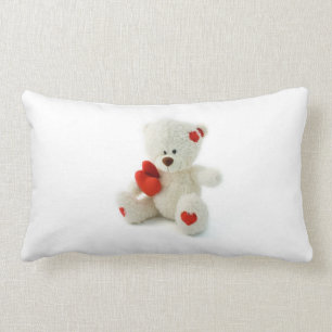 Rectangle Coussin d'ours de nounours de Saint-Valentin