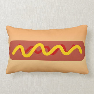 Rectangle Coussin drôle de hot-dog