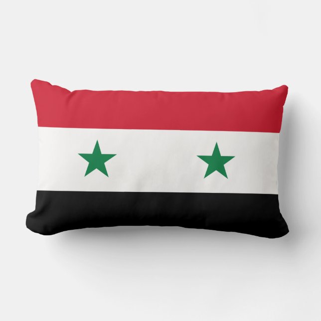 Rectangle Coussin du drapeau syrien (Recto)