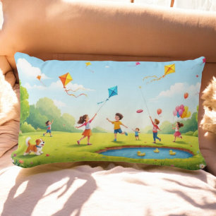 Rectangle Coussin du parc Kite Dreams