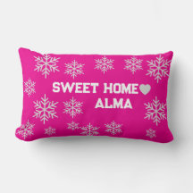 coussin en cristal de glace rose
