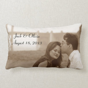 Rectangle Coussin fait sur commande personnalisé de photo