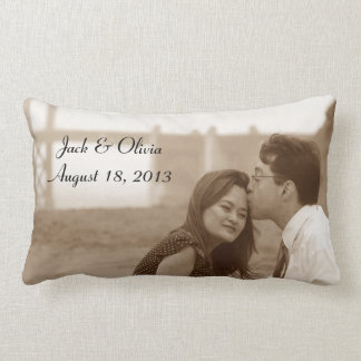 Rectangle Coussin fait sur commande personnalisé de photo