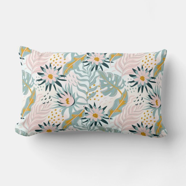 Rectangle Coussin Floral Lumbar (Recto)
