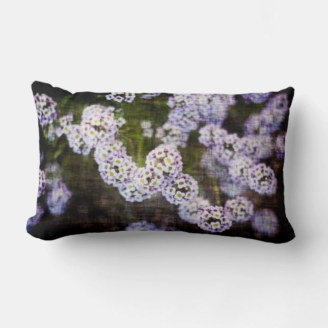 Rectangle Coussin Grunge Fleurs (Recto)