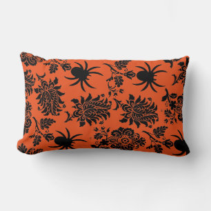 Rectangle Coussin Halloween Spider Damask