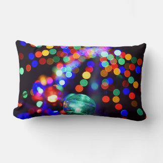 Rectangle Coussin jeté avec lumières de vacances Bokeh