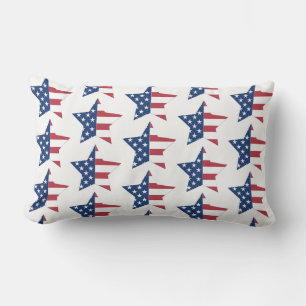 Rectangle Coussin Jeté-Étoiles Patriotiques