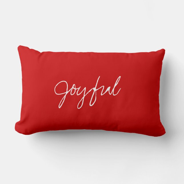 Rectangle Coussin joyeux du coeur du s (Recto)