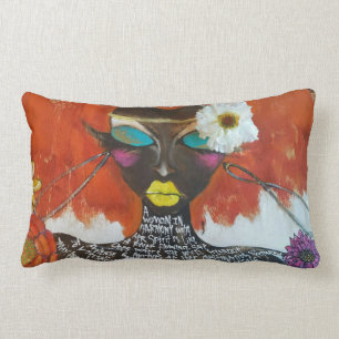 Rectangle Coussin lombaire 13" de MAYA des FLEURS 4 X.21 "