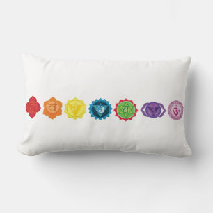 Rectangle Coussin lombaire 33 cm X 53 cm de sept Chakra
